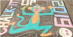 Chalk square monkey