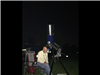 Man with Large Telescope Stargazing 9-14-18