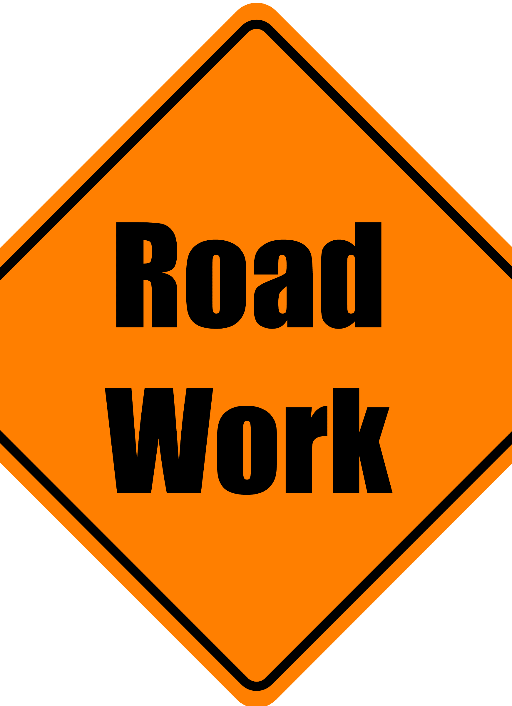 Road Work Sign