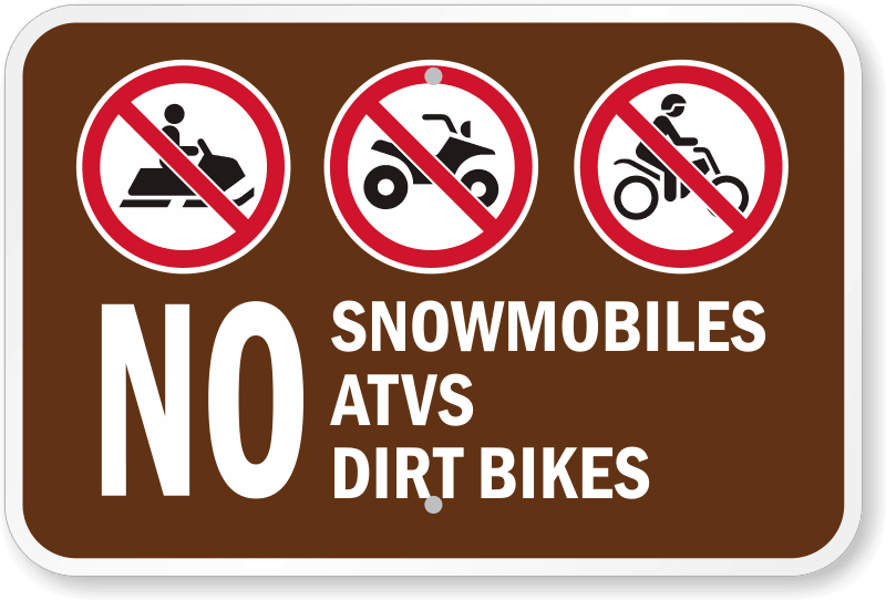 No Motorized Vehicle Usage