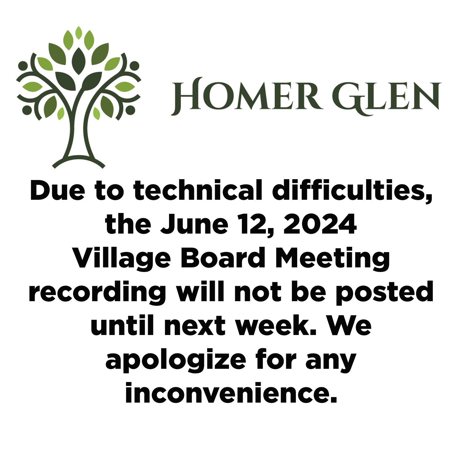 Village Board meeting delayed