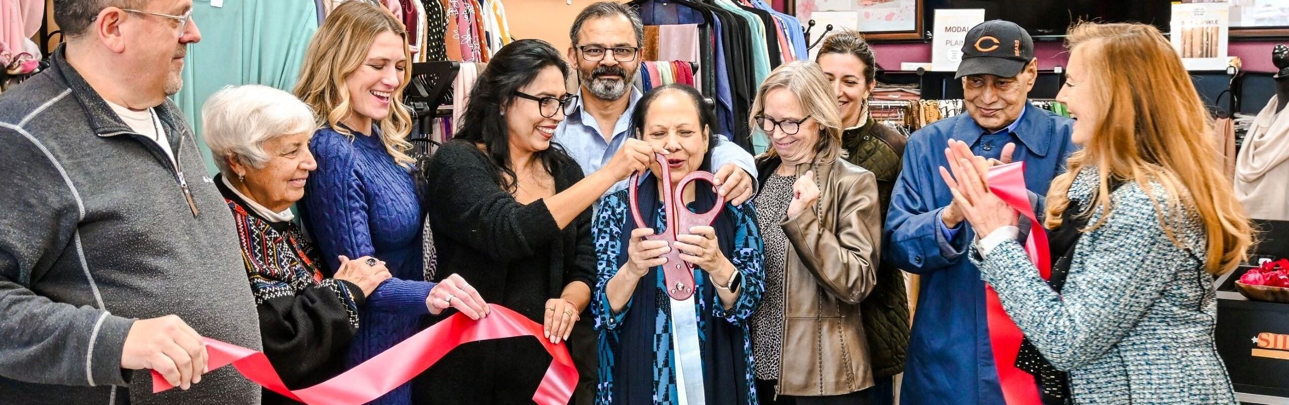 Silk Fab Ribbon Cutting