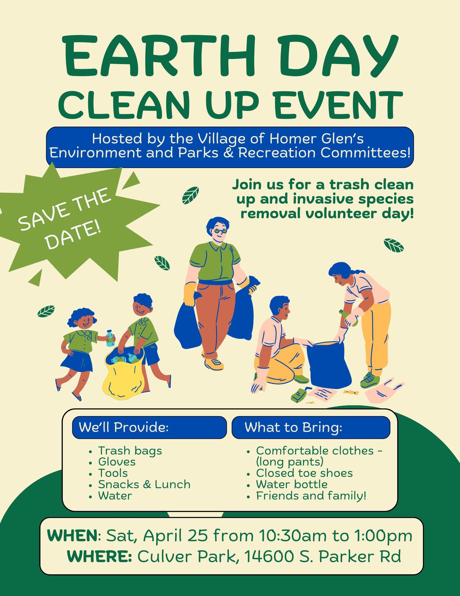 Earth Day Clean Up Event 2026