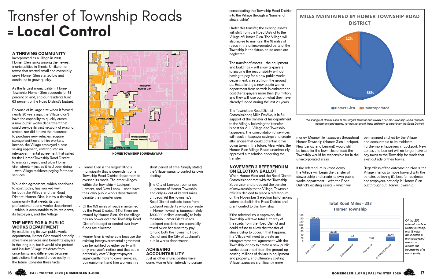Newsletter Article Road District Opens in new window